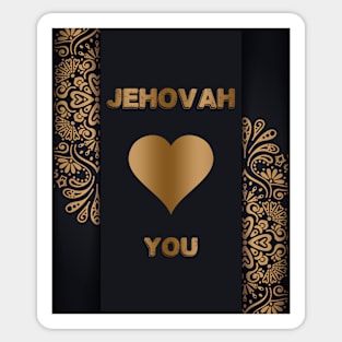 JEHOVAH LOVES YOU Sticker